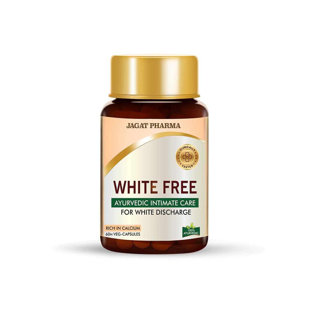 Jagat Pharma White Free Ayurvedic Capsules for Leucorrhea And White Discharge