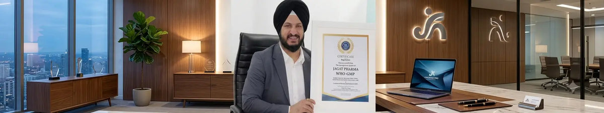 Jagat Pharma Certified With WHO-GMP, CoPP for Isotine Plus Eye Drops