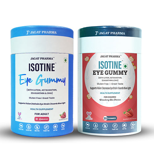 Isotine Eye Gummies Kids + Eye Gummies Adults Combo: Complete Eye Care For All Ages