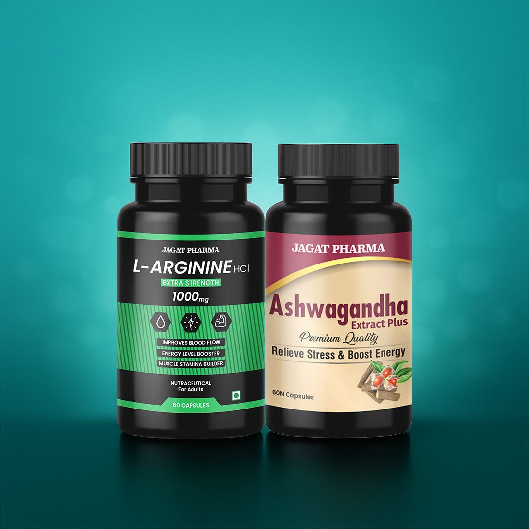 L-Arginine + Ashwagandha: Power & Balance Combo