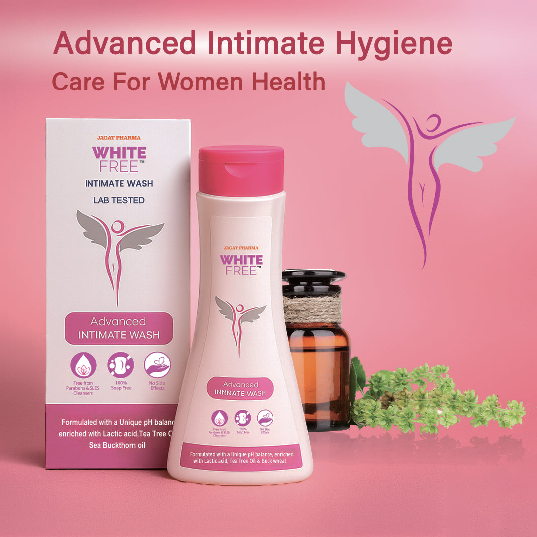 White Free Intimate Wash Advanced Intimate Hygiene Care for Women (Pack of 3)
