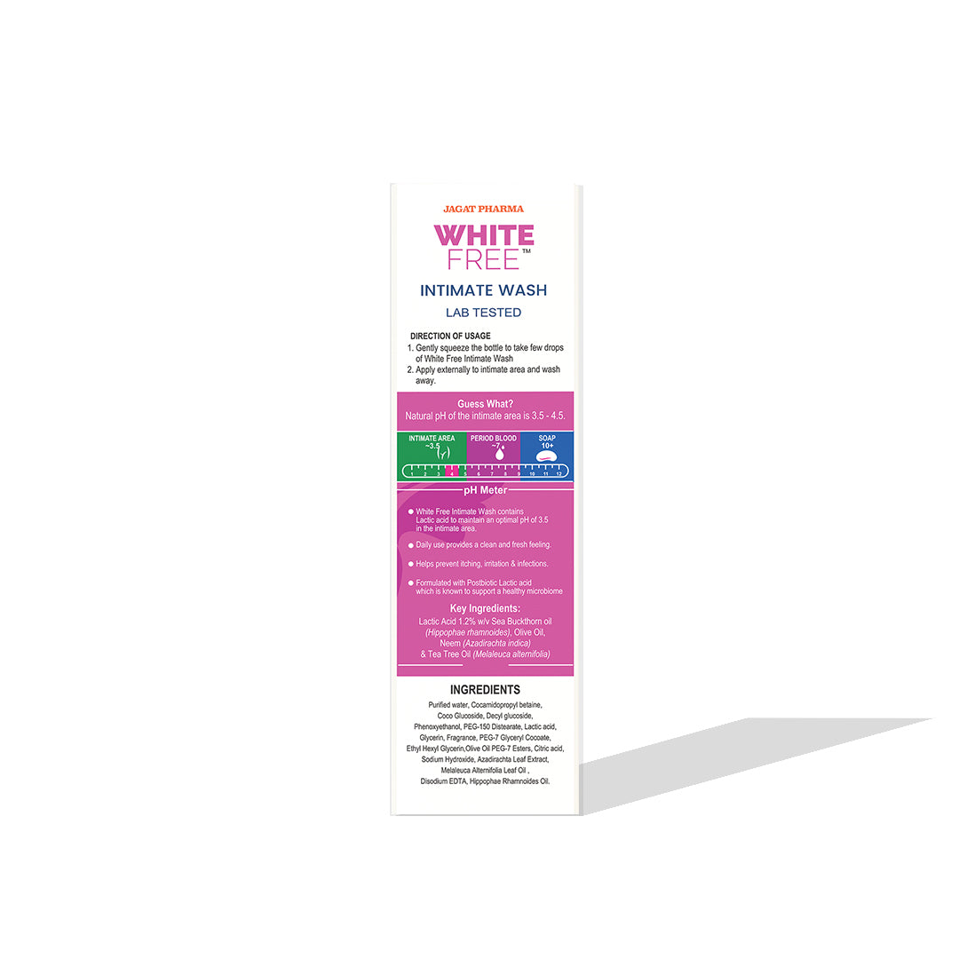 White Free Intimate Wash Advanced Intimate Hygiene Care for Women (Pack of 3)