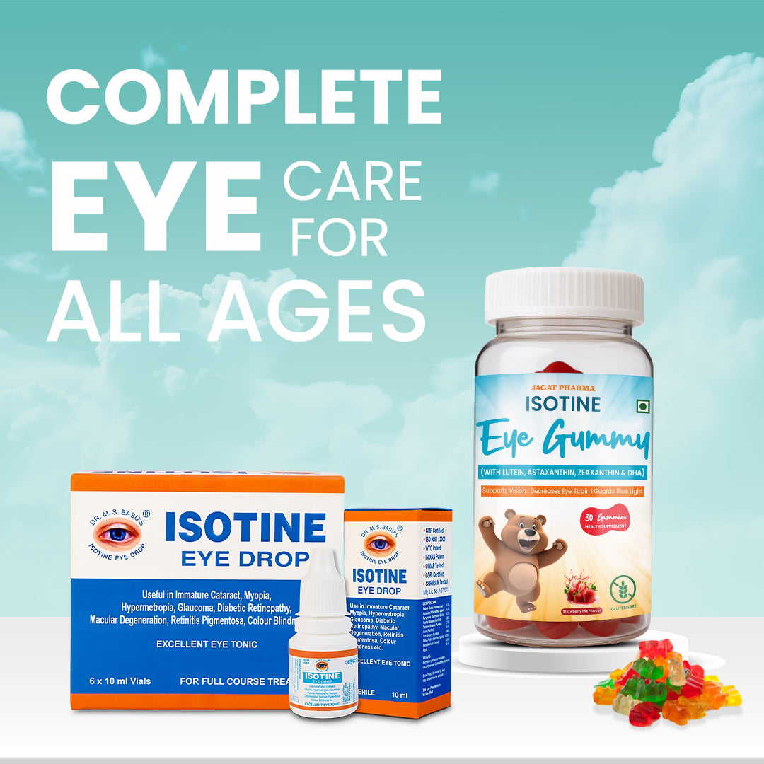Isotine Eye Gummy (Kids) + Isotine Plain Combo: Daily Care for Healthy Eyes