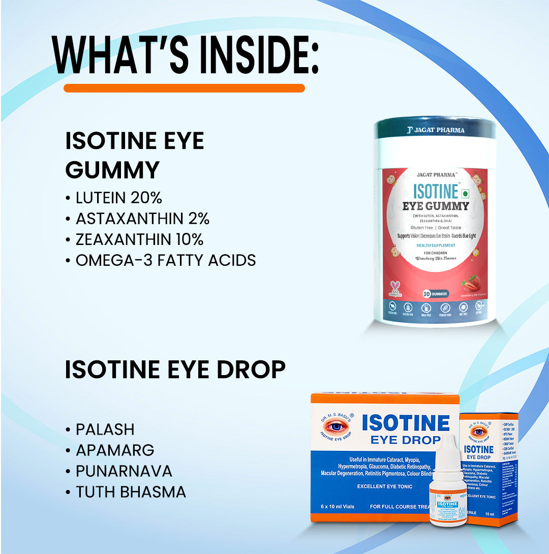 Eye Gummy + Isotine Plain Combo: Daily Care for Healthy Eyes