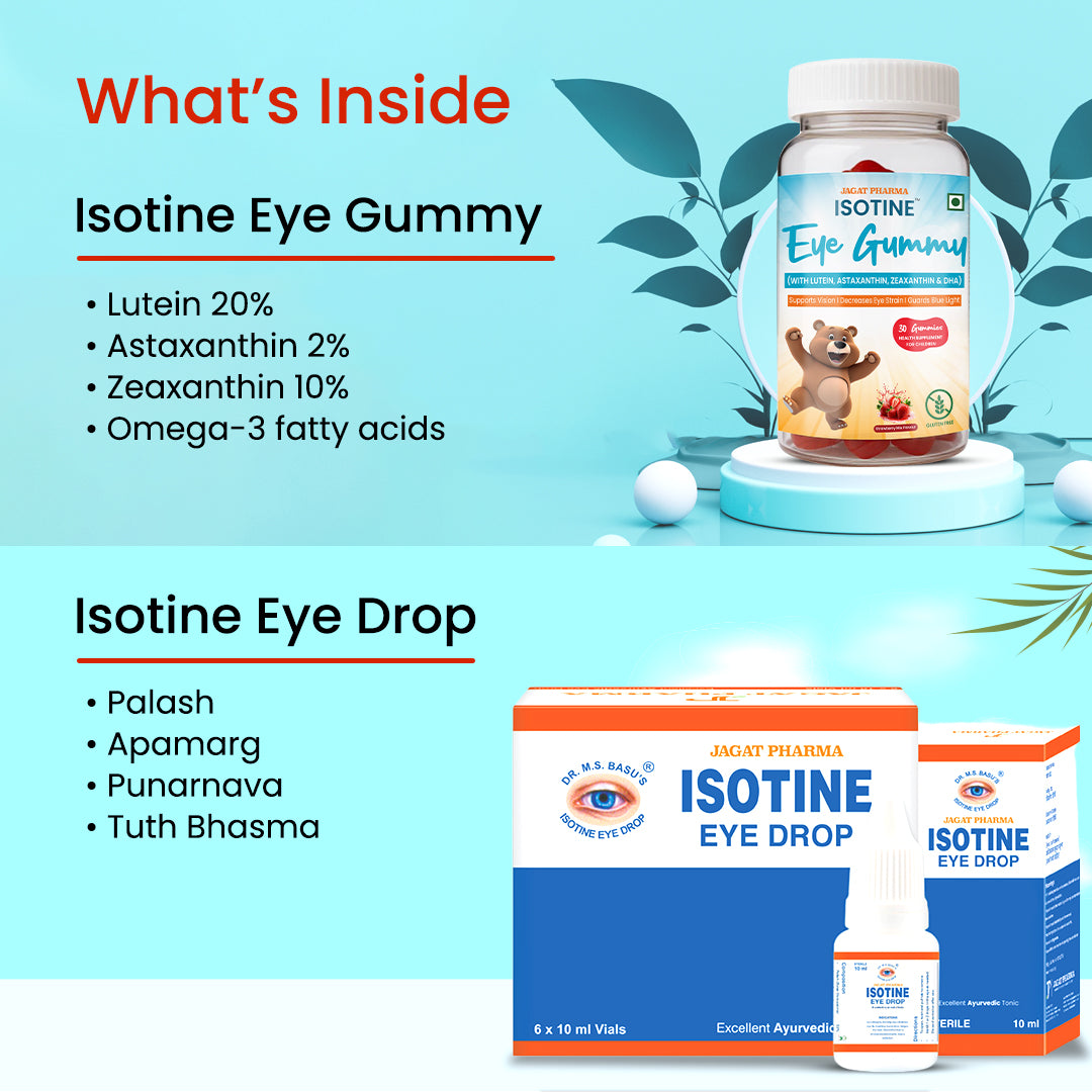 Isotine Eye Gummy (Kids) + Isotine Plain Combo: Daily Care for Healthy Eyes