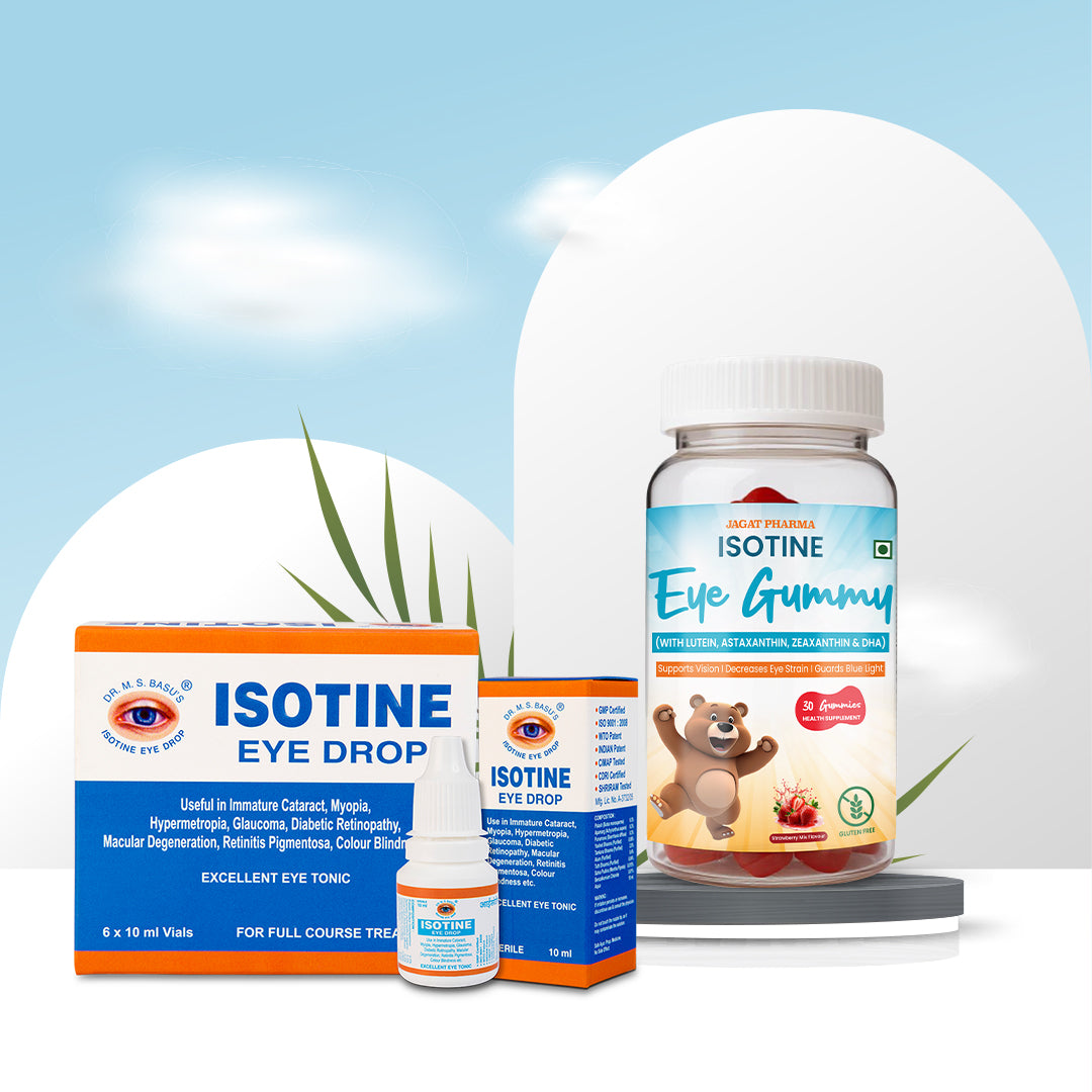Isotine Eye Gummy (Kids) + Isotine Plain Combo: Daily Care for Healthy Eyes