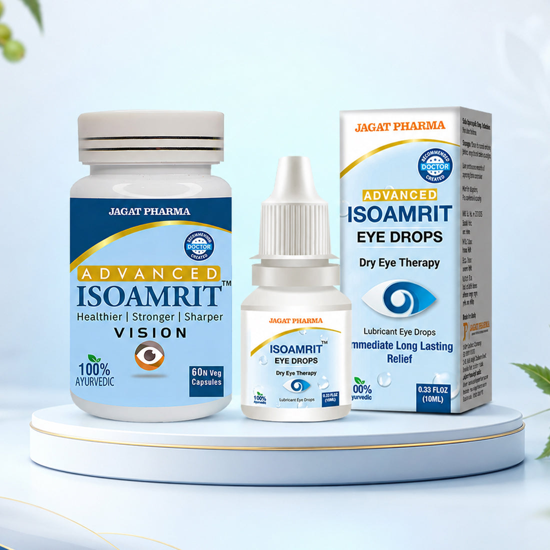 Iso Amrit Eye Drop + Iso Amrit Capsules Combo: Dual Action Relief From Dry Eyes