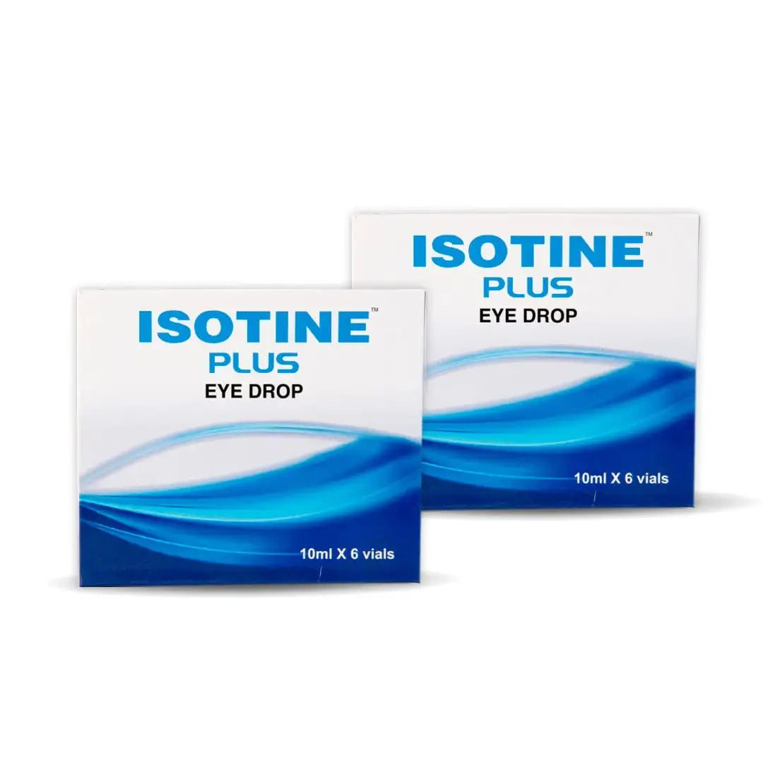 Isotine Plus Eye Drops-Pack Of 2-Restoring clarity & vision.
