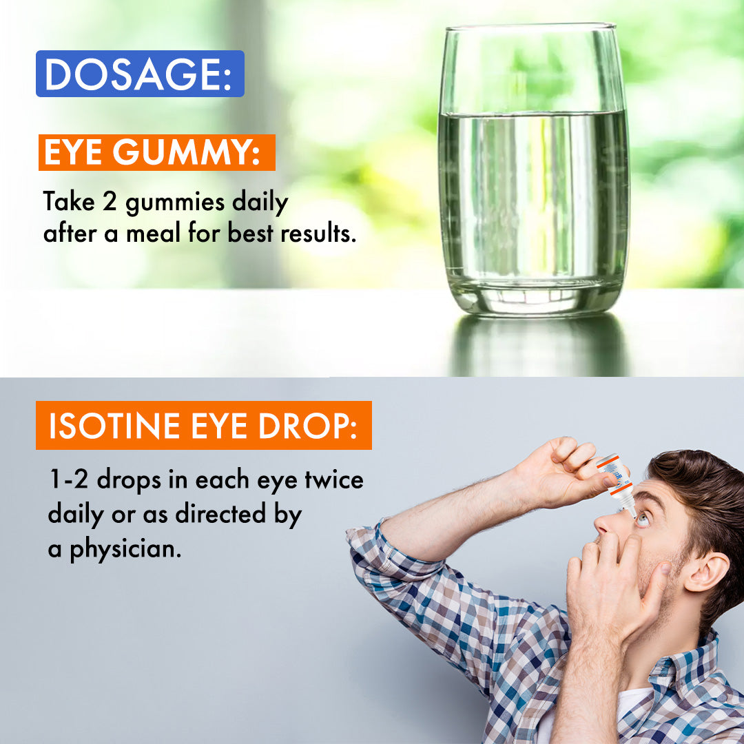 Eye Gummy + Isotine Eye Drop Combo: The Ultimate Eye Boost for Your Eyes