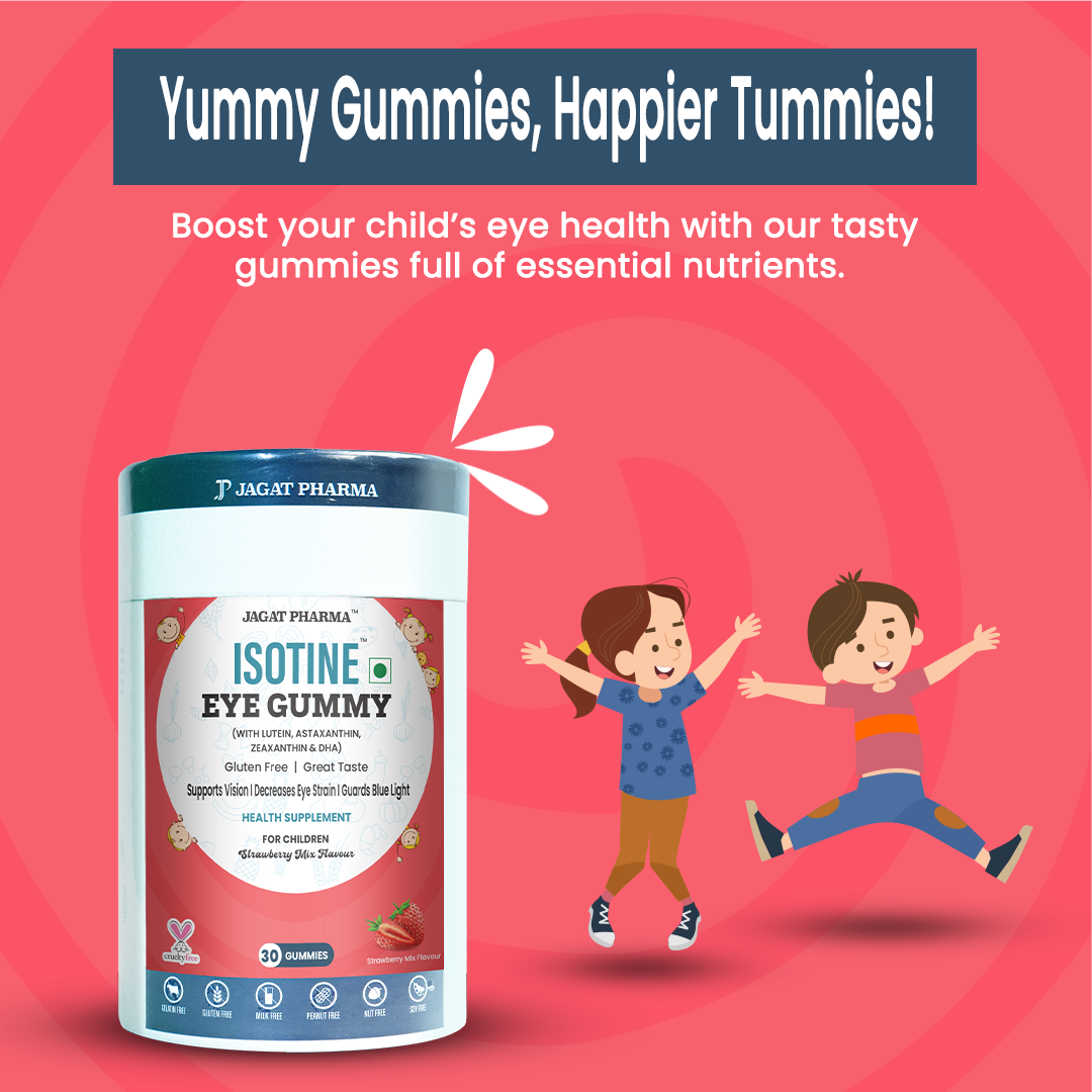 Isotine Eye Gummies Kids + Eye Gummies Adults Combo: Complete Eye Care For All Ages