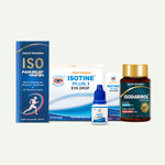 Jagat Pharma ISO Pain Relied Roll On + Isotine Plus I + Isodiabinol