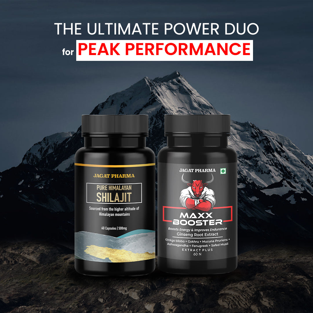 Maxx Booster + Pure Shilajit: Unleash Strength, Energy, and Vitality!