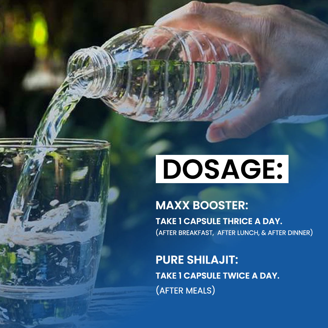 Maxx Booster + Pure Shilajit: Unleash Strength, Energy, and Vitality!