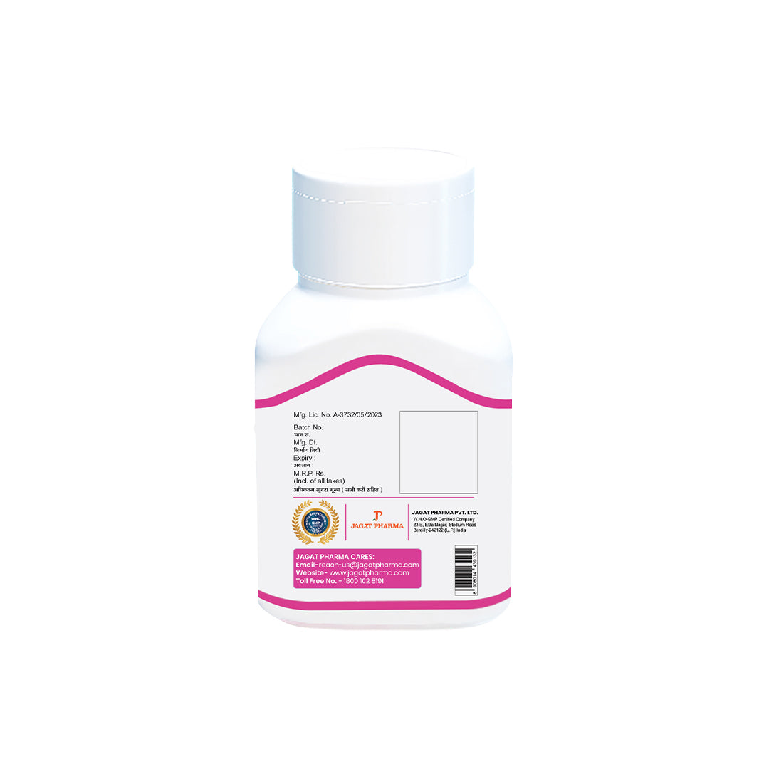Jagat Pharma White Free Ayurvedic Capsules for Leucorrhea And White Discharge