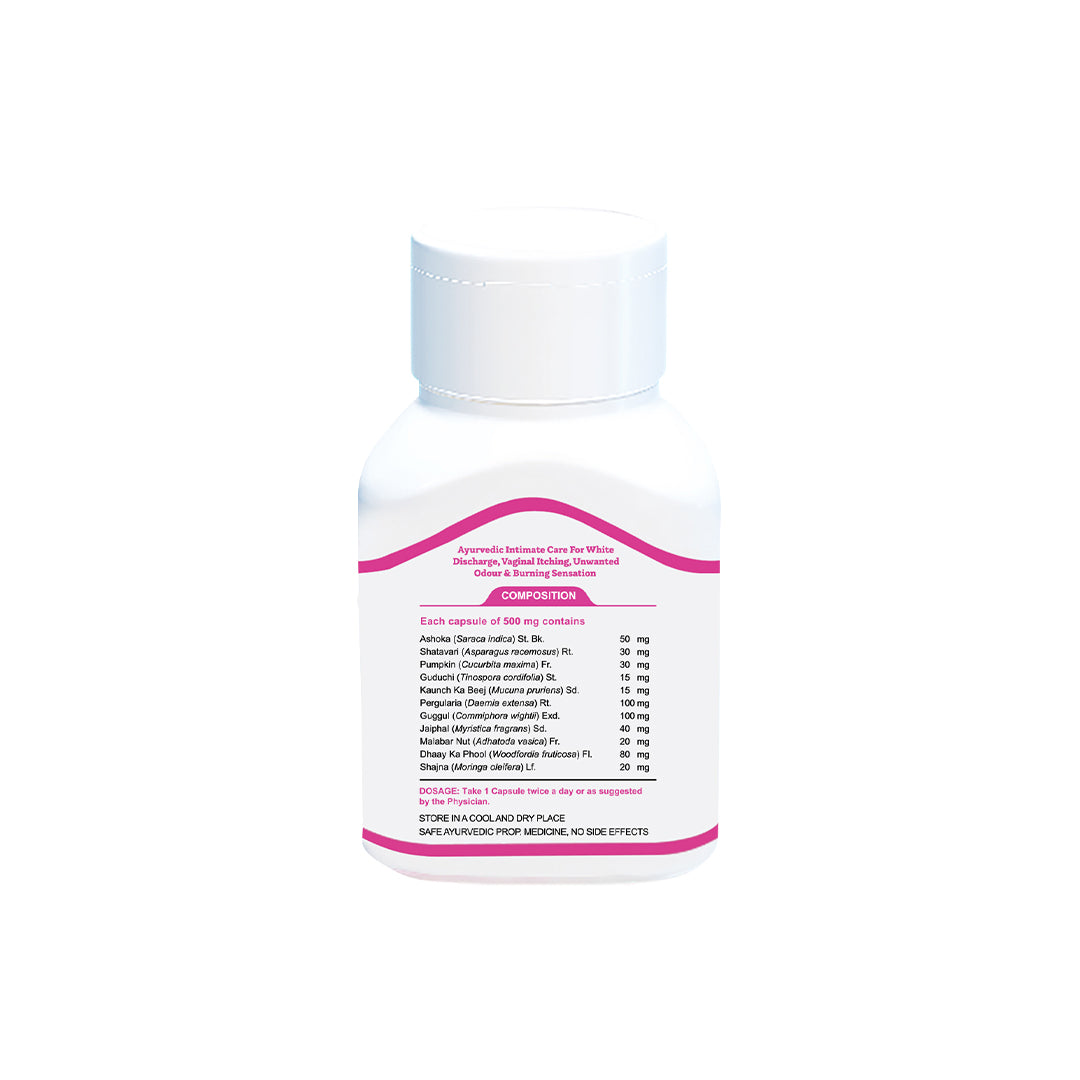 Jagat Pharma White Free Ayurvedic Capsules for Leucorrhea And White Discharge