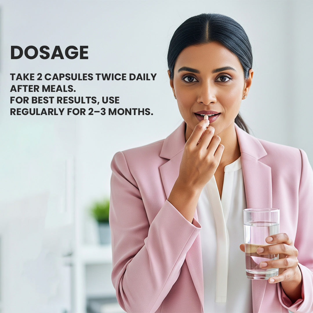 Jagat Pharma White Free Ayurvedic Capsules for Leucorrhea And White Discharge