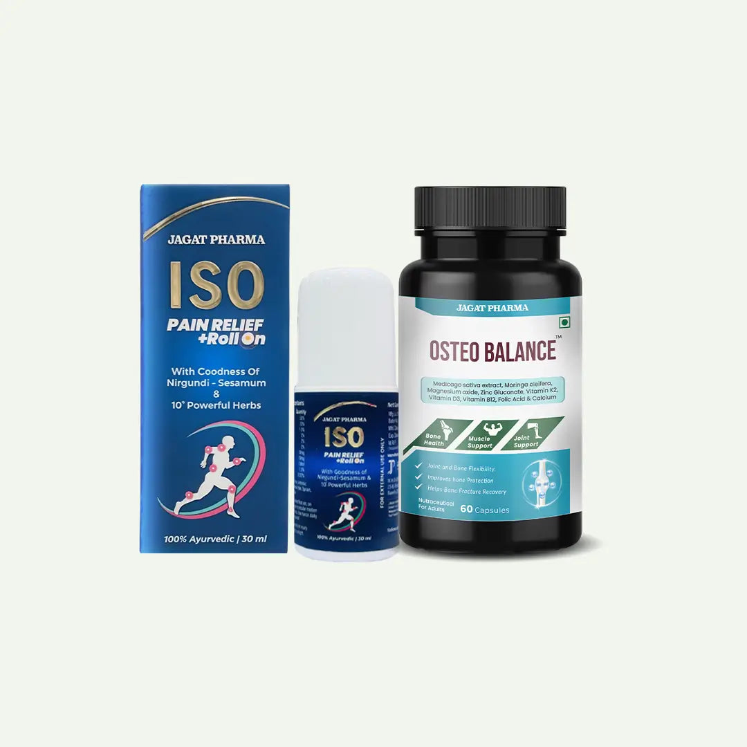 Jagat Pharma  ISO Pain Relief Roll On box, Osted Balance 