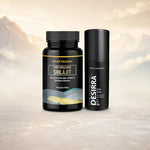 Jagat Pharma Pure Himalayan Shilajit + Desirra Daily Spray.