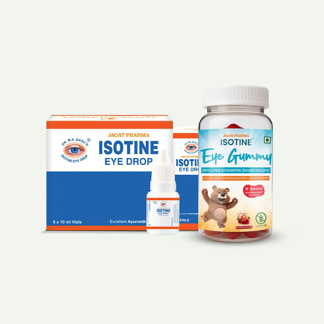Isotine Eye Gummy (Kids) + Isotine Plain Combo: Daily Care for Healthy Eyes