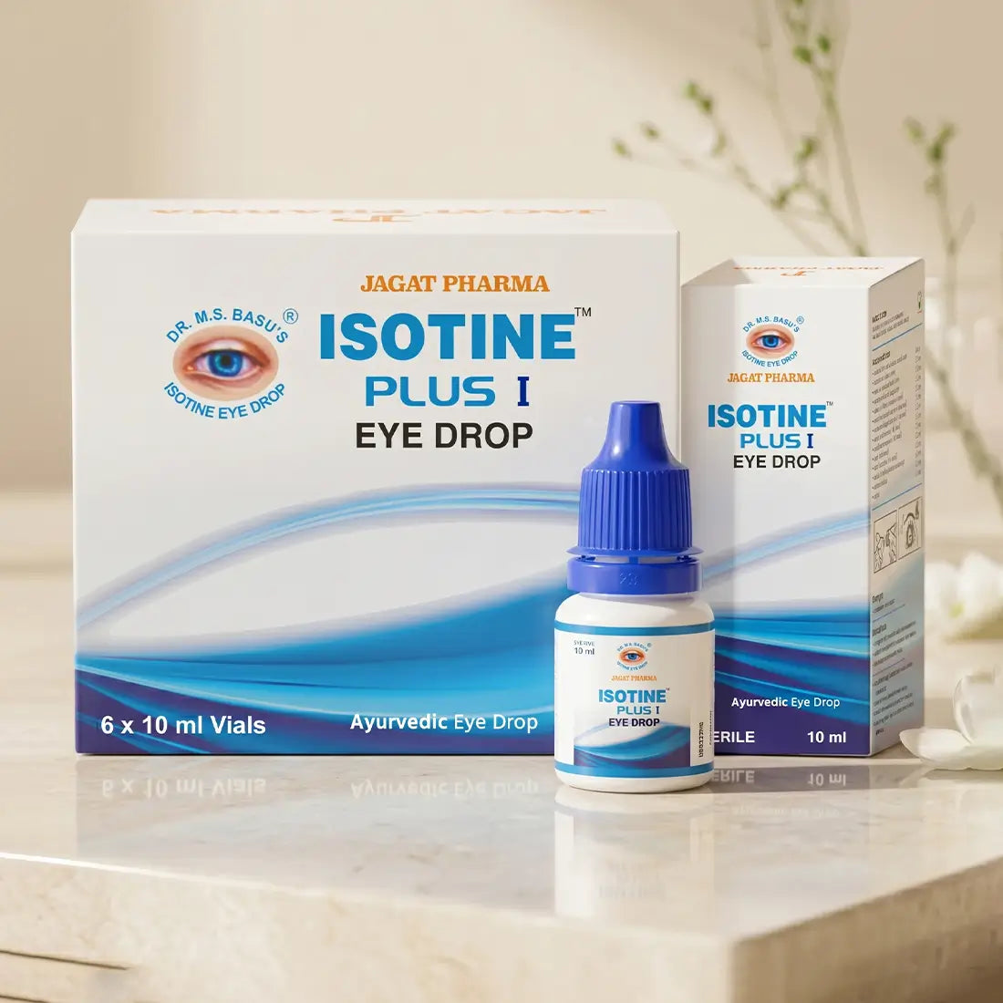Isotine Plus I Eye Drops - 6 Vials in One Pack