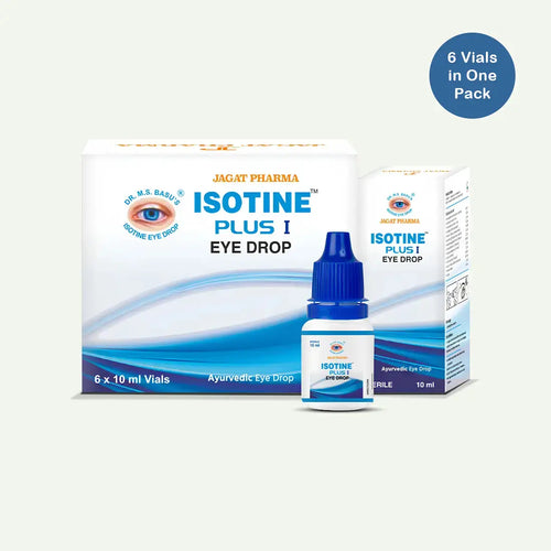 Isotine Plus I Eye Drops - 6 Vials in One Pack