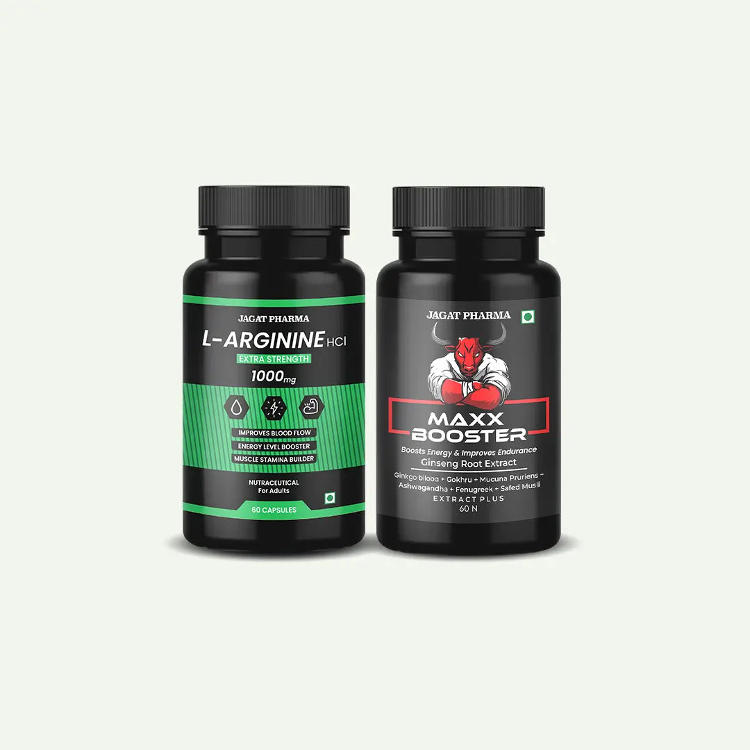 L-Arginine + Maxx Booster: Power, Stamina & Peak Performance!