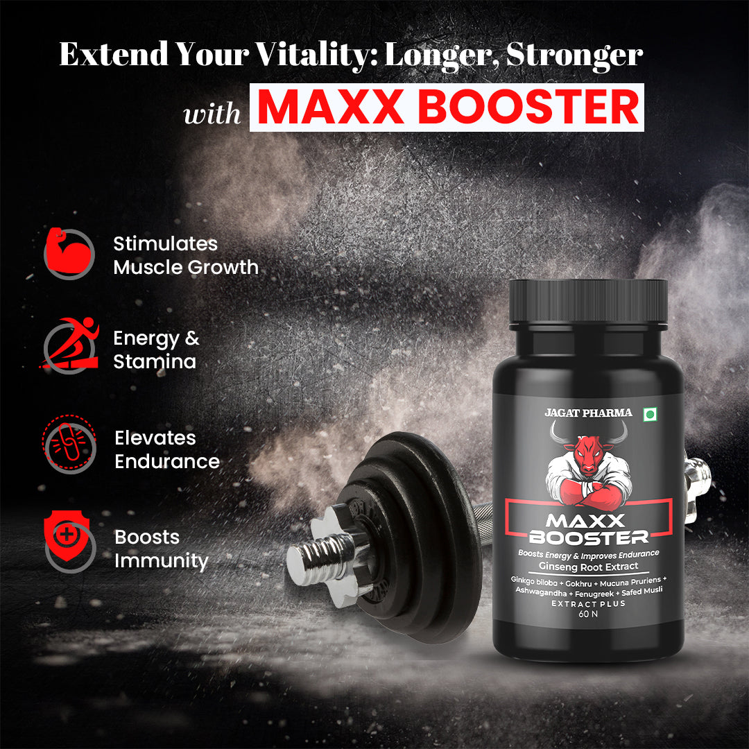 Maxx Booster- 60 Capsule Muscle Mass Gainer and Stamina Booster