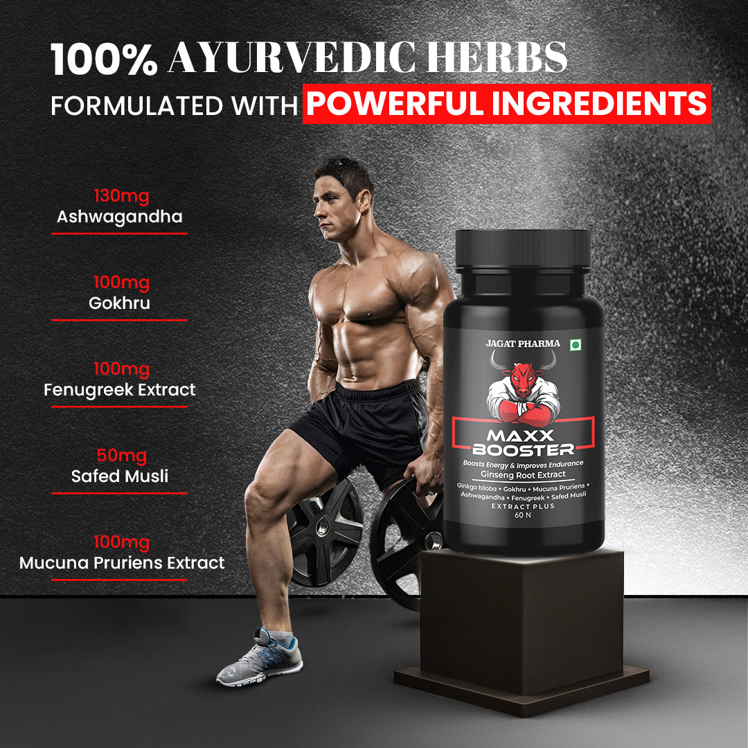 Maxx Booster- 60 Capsule Muscle Mass Gainer and Stamina Booster