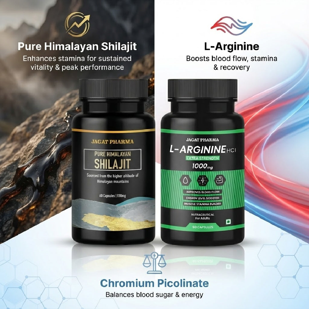 Pure Himalayan Shilajit + L-Arginine: Power Combo for Daily Performance