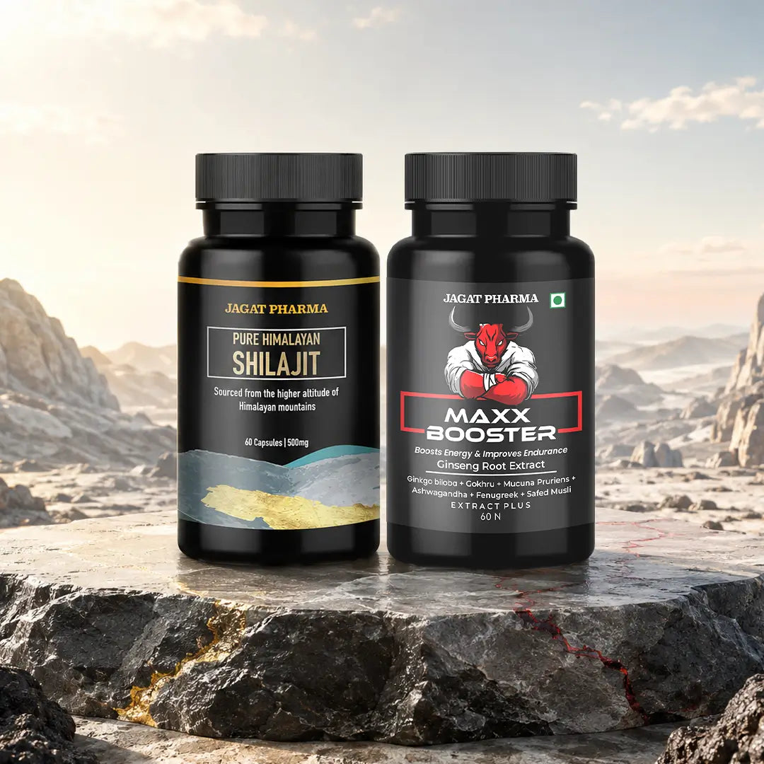 Maxx Booster + Pure Shilajit: Unleash Strength, Energy, and Vitality!