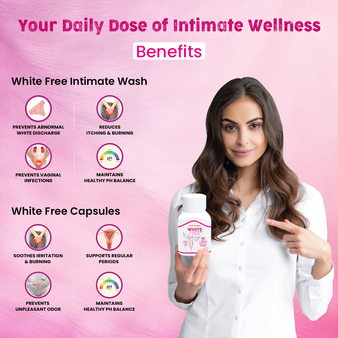 White Free Intimate Wash + White Free Capsules