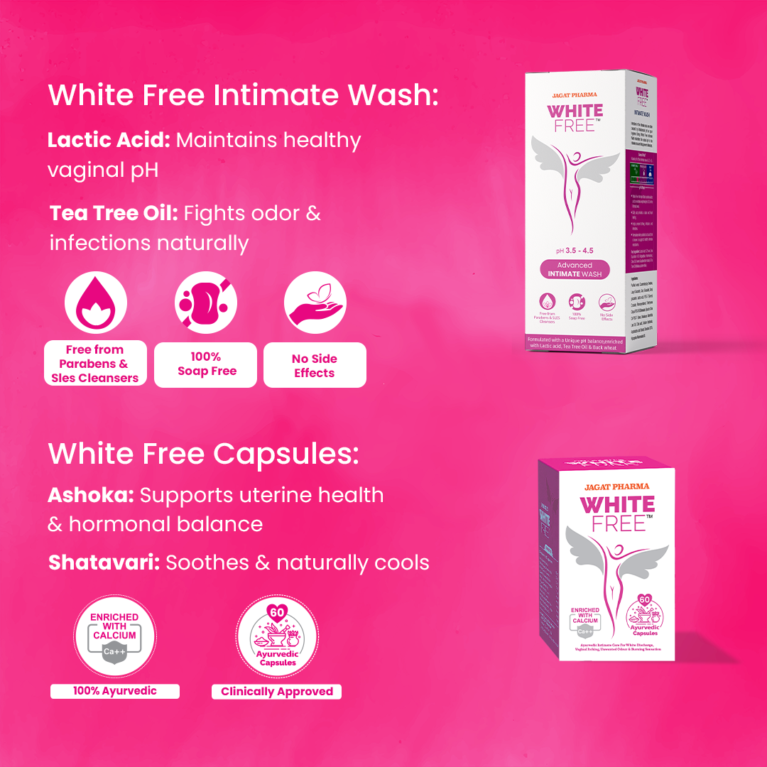 White Free Intimate Wash + White Free Capsules