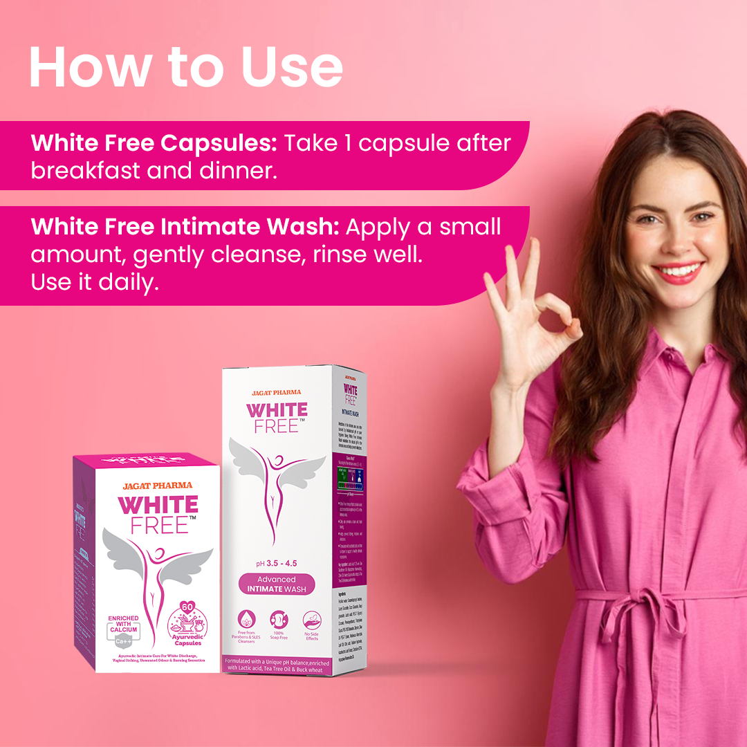 White Free Intimate Wash + White Free Capsules