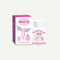 A white bottle and matching pink-and-white product box for Jagat Pharma White Free Ayurvedic capsules, shown on a plain light background.